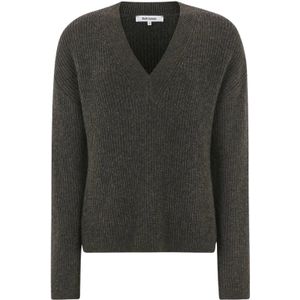 Soft Rebels Trui 'West'  donkerbruin