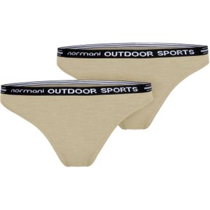 normani String 'Dubbo'  beige / zwart / wolwit