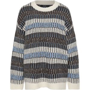 Vero Moda Tall Trui 'VMTIFFANY'  ecru / opaal / zwart