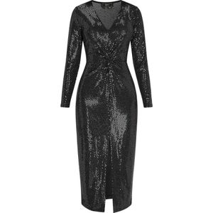 faina Cocktailjurk  antraciet