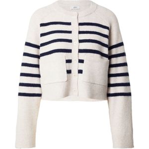 JDY Gebreid vest 'JDYMARGO'  navy / lichtgrijs