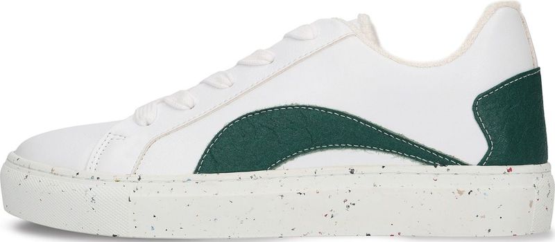 nae - Berlin - Sneakers - Wit - Imitatieleer - Vetering