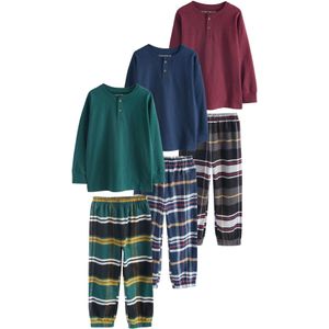 Next Nachtkledij  navy / geel / donkergroen / bordeaux / wit