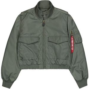 ALPHA INDUSTRIES Tussenjas  kaki / rood / wit