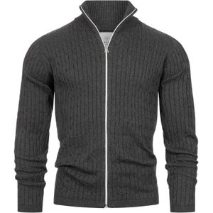 Kronstadt Gebreid vest  antraciet