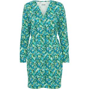 ICHI Jurk 'Kate'  jade groen / gemengde kleuren