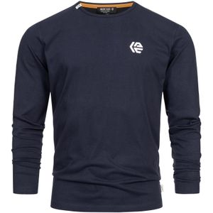 INDICODE JEANS Shirt 'Trense '  navy / wit