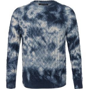 CIPO & BAXX Trui 'CP287'  donkerblauw / wit