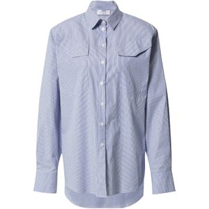 RÆRE by Lorena Rae Blouse 'Emmy'  lichtblauw / wit