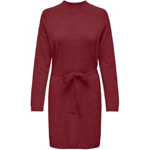 ONLY Gebreide jurk 'ONLLEVA'  karmijnrood