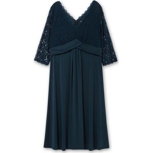 SHEEGO Avondjurk  cyaan blauw