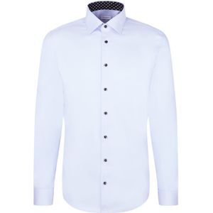 Seidensticker - Businessoverhemd - Lichtblauw - Slim Fit - Lange Mouwen - Kentkraag