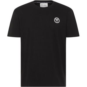 Carlo Colucci Shirt 'Demitri'  zwart / wit