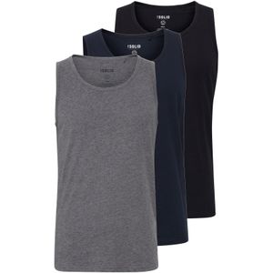 !Solid Shirt 'CASAL'  blauw / grijs / zwart