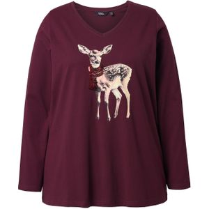 Ulla Popken Shirt  beige / pruim