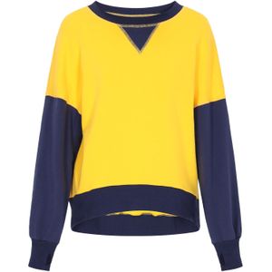 swirly Sweatshirt  marine / donkergeel