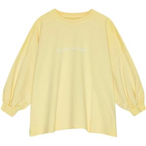 moshi moshi mind Sweatshirt 'Mantra'  geel / wit