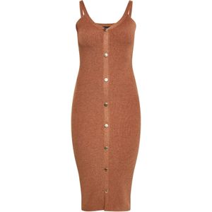 NAEMI Gebreide jurk  karamel