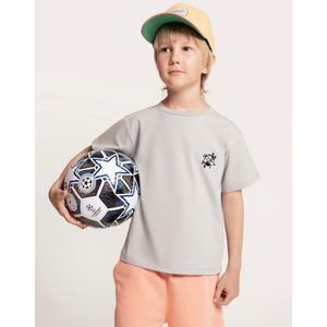 SATURNDAY Shirt 'Fußball'  grijs