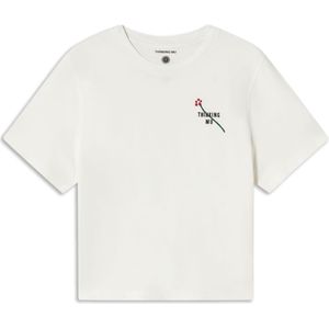 Thinking MU Shirt 'Lucia'  groen / rood / wit