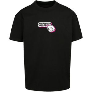 F4NT4STIC Shirt 'Heidi Homesick Heroes of Childhood'  pink / zwart / wit