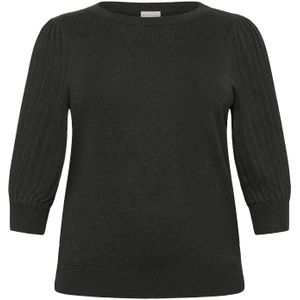 KAFFE CURVE Trui 'Loni'  donkergrijs