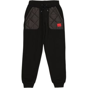 HUGO Broek  rood / zwart