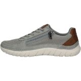 Veterschoenen - Boedapest-Stijl - Textiel - Blokhak - Normale Breedte