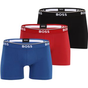 BOSS Boxershorts 'Power'  blauw / rood / zwart / wit