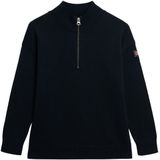 Superdry - Slouchy Knitted Half Zip - Trui - Losse Pasvorm