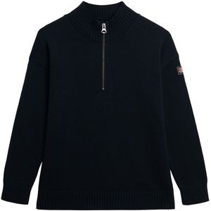 Superdry - Slouchy Knitted Half Zip - Trui - Losse Pasvorm