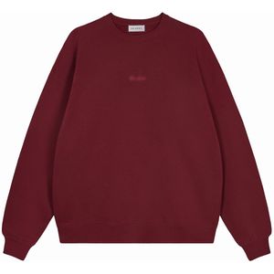 OH APRIL Sweatshirt 'Good Karma'  wijnrood