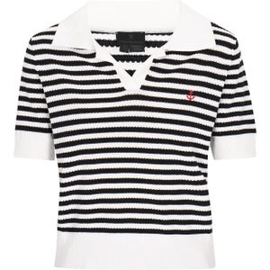 DreiMaster Klassik Trui 'Classic Look'  zwart / offwhite