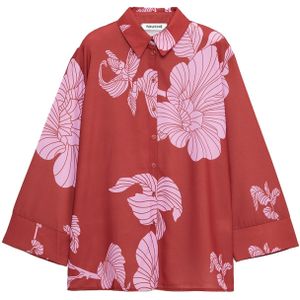 Touche Prive - Blouse - Pink - Bloemenprint - Lange Mouw