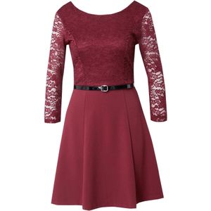 ABOUT YOU Jurk 'Fiona'  karmijnrood / zwart