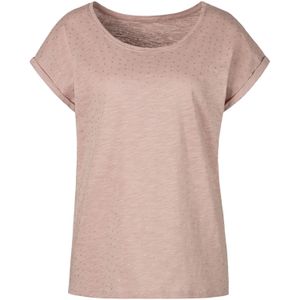 T-shirt - Rosé - Katoen - Ronde Hals - Korte Mouwen