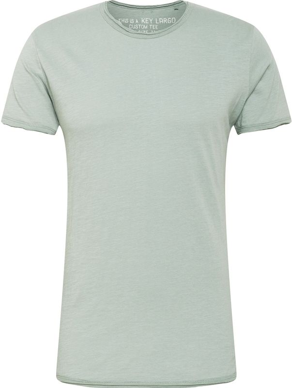 KEY LARGO Bread New Round T-shirt voor heren, Vervagen Moss (1541), S