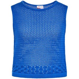 IZIA Gebreide top  kobaltblauw