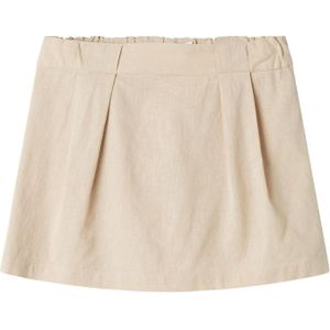 Rok - Geweven Stof - Korte Rok - Gevoerd met Katoen - Verstelbare Taille - Plooien