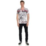 Rusty Neal - T-shirt - V-hals - Heren - Strassontwerp
