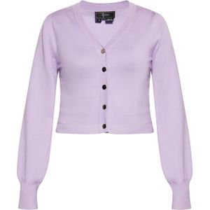 faina Gebreid vest  lavendel