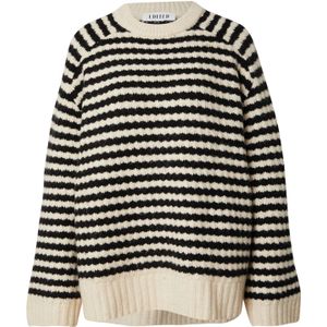 EDITED Trui 'Lennon'  zwart / wolwit