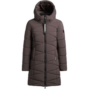 khujo - Wintermantel 'Tiff' - Donkergrijs - Gewatteerde Jas