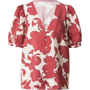 OBJECT Blouse 'OBJJacira'  crème / donkerrood