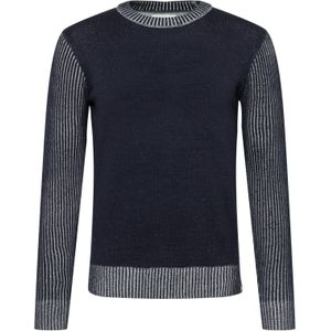 TOM TAILOR Trui  nachtblauw / wit