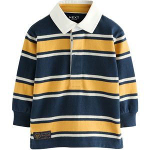 Next Shirt  navy / geel / wit
