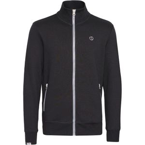 !Solid Sweatvest 'BennTrack'  zwart / wit