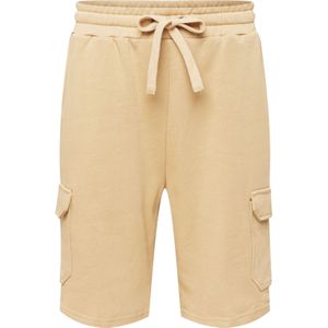 Urban Classics - Organic Cargo Sweatshorts - Beige - Heren Trainingsbroek