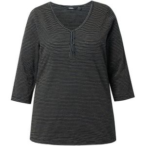 Ulla Popken Shirt  geel / antraciet