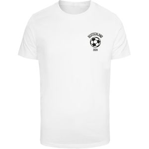 Mister Tee Shirt 'Football Bear'  donkergeel / rood / zwart / wit